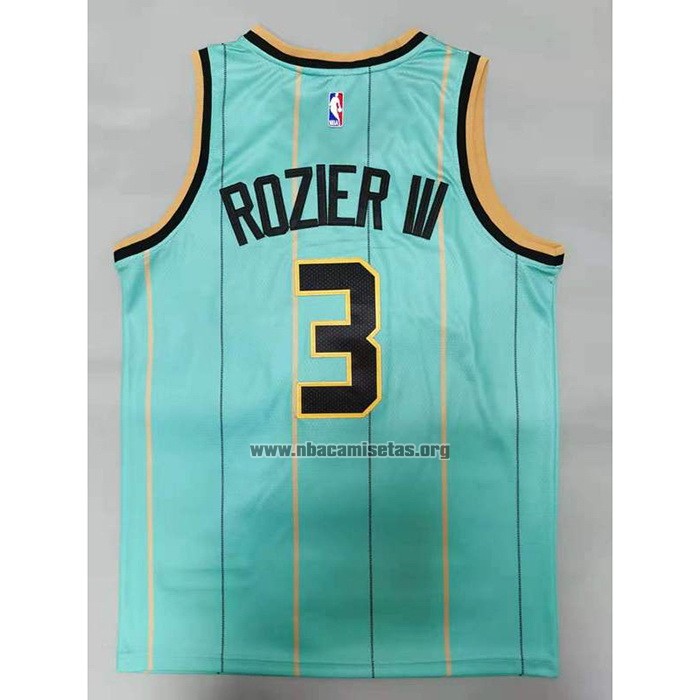 Camiseta Charlotte Hornets Terry Rozier III NO 3 Ciudad 2020-21 Verde